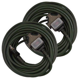 PowerSync 群加 2P 1對3工業用動力延長線 TU3C5150, 15m, 軍綠色, 2條