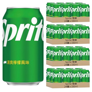 Sprite 雪碧 清爽檸檬風味 330ml*24罐, 96罐
