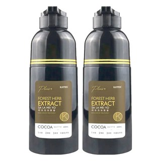 KA'FEN 卡氛 Plus+ 何首烏染髮膏, 快速上色, 染護合一配方, 琥珀可可棕, 2件