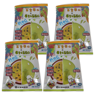 水里鄉農會 蒟蒻果凍 百香果麝香葡萄 12入*4包, 216g