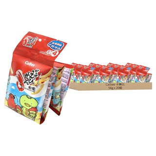 Calbee 卡樂比 蝦條 原味, 20組, 56g