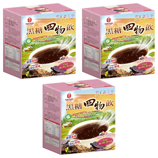 京工 黑糖四物飲 草本 香醇 順口, 13g, 3包, 3盒