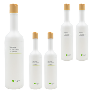 O'right 歐萊德 竹萃保濕洗髮精 適用乾燥受損髮質 保濕潤澤 400ml, 5瓶