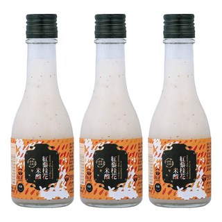 菇王 紅藜桂花米釀 200ml，嚴選台灣紅藜與圓糯米製成，不含化學添加物, 3瓶