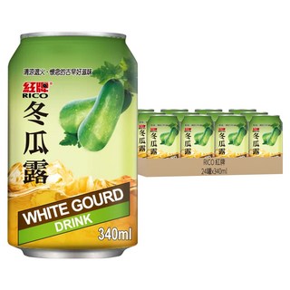 RICO 紅牌 冬瓜露, 清涼退火 懷舊的古早好滋味, 340ml, 24罐
