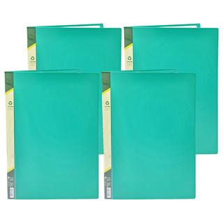 SUANDER 雙德文具 A4資料簿, 綠色, 4本