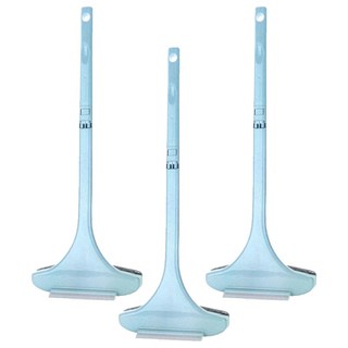 樂居家 紗窗玻璃兩用清潔刷 加長款, 藍色, 3個