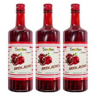 yangnan 仰南 石榴風味糖漿, 750ml, 3瓶