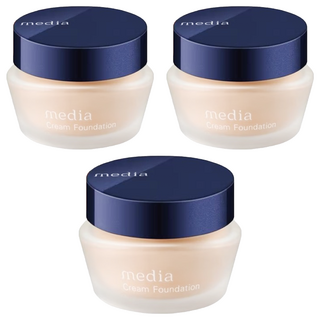 media 媚點 台灣公司貨 極上粉嫩保濕粉底霜 25g, 柔膚色, 3件