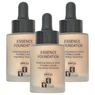 ttmax 輕羽虹光遮瑕精華粉底乳 SPF33 01 3個, 瓷白色, 3件