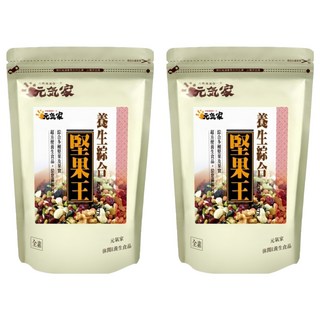 元氣家 養生綜合堅果王, 多種堅果與果實, 非油炸 低溫烘焙, 200g, 2包