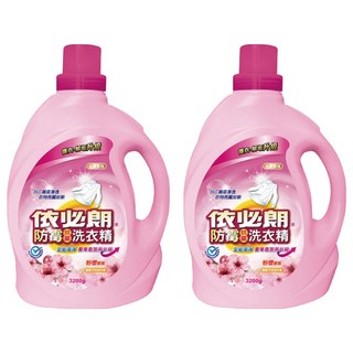 依必朗 粉櫻香氛 防蹣抗菌洗衣精, 有效去除衣物上的細菌及污漬, 3.2kg, 2瓶