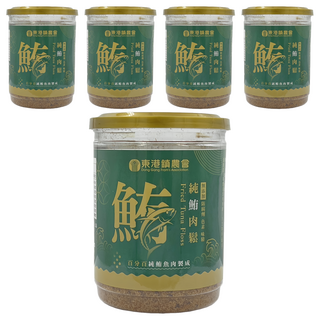 東港鎮農會 純鮪魚鬆 無添加防腐劑 百分百鮪魚肉製成 安心美味, 150g, 5罐