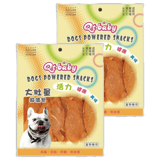 Qt baby 大肚量 蜜汁雞胸片 犬用 活力 健康 美味, 雞肉, 320g, 2包