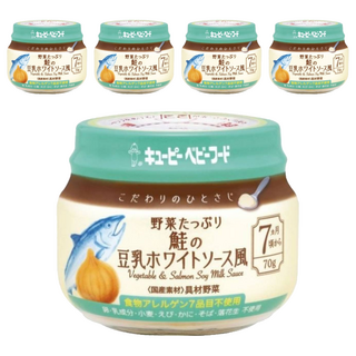 kewpie 極上嚴選 野菜鮭魚泥 7M, 野菜鮭魚, 70g, 5罐