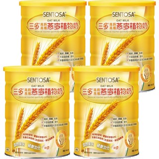 SENTOSA 三多高鈣高纖燕麥植物奶, 不含乳糖與蔗糖, 850g, 4罐