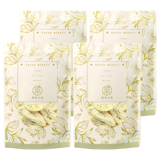 GreenMarket 菓青市集 香蕉脆片/水果脆片/餅乾, 4包, 150g