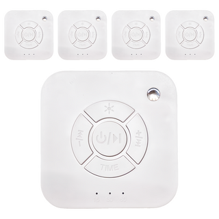 MeMO 攜帶型白噪音安撫除噪 Q1 音樂燈光睡眠機 800mAh電池 1W功率 100g重 白色, 5個