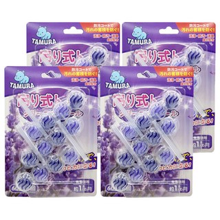 TAMURA 日本 馬桶清潔球 薰衣草, 4盒, 180g