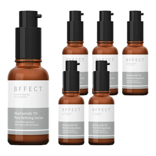BFFECT 5B緊緻瓶 5%維他命B3毛孔緊緻精華 30ml 控油, 6瓶