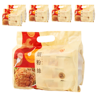 中農 細粉絲 Set 8入 台灣製造 採用天然澱粉原料, 280g, 6包