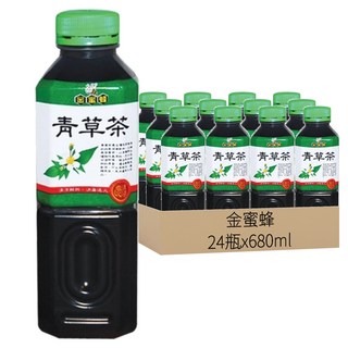 金蜜蜂 青草茶, 680ml, 24瓶