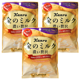 Kanro 甘樂 黃金奶糖, 3個, 80g