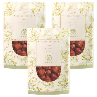 GreenMarket 菓青市集 台灣大湖草莓乾 台灣產 230g 天然無添加 酸甜Q彈, 3包