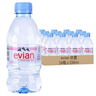Evian 依雲 法國原裝版天然礦泉水 330ml*24瓶/箱
