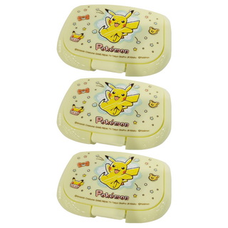 Skater 扣式濕紙巾蓋, 皮卡丘, 3個