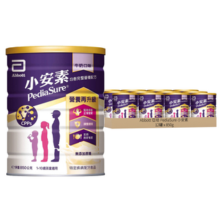 Abbott 亞培 PediaSure 小安素 均衡完整營養配方 牛奶口味, 850g, 12罐