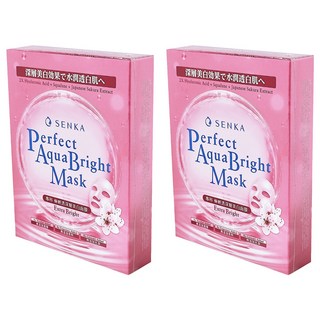 SENKA 專科 台灣公司貨 極輕透深層美白面膜, 5片, 2盒