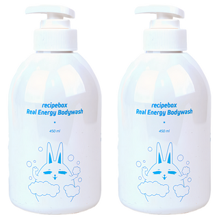 recipebox 韓兔 真能量沐浴乳 450ml, 2瓶