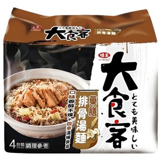 味王 大食客 藥膳排骨湯麵 92g, 4包