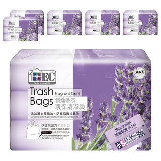EASY CLEANER 家簡塵除 薰衣草香氛環保清潔袋3捲入 小, 15L, 6包