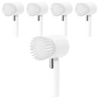 ibits 智能電動清洗刷 白色 無線多功能清潔刷 IPX7防水, 5個