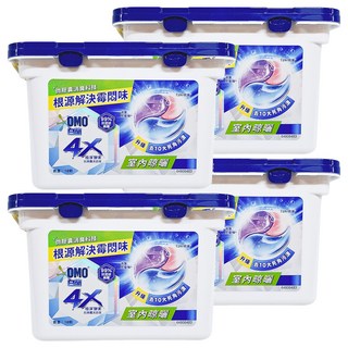 白蘭 4X極淨酵素抗病毒洗衣球 室內晾曬, 18顆, 4盒