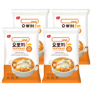 YOPOKKI 芝士味辣炒年糕 袋裝 微波加熱即食, 240g, 4包