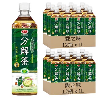 愛之味 健康油切分解茶, 1L, 24瓶