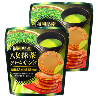 七尾製菓 福岡縣產八女抹茶夾心法蘭酥 酥脆口感, 66g, 2包
