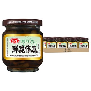 愛之味 鮮脆條瓜, 180g, 12罐