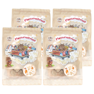 Meowmatmat 喵乜乜 凍乾牛肉粒, 骰子牛, 30g, 4包