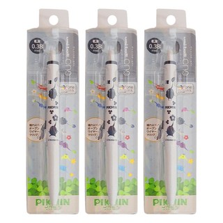 Nintendo 任天堂 皮克敏原子筆 黑色 0.38mm筆尖, 3支