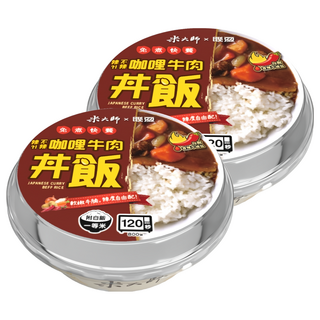 master mi 米大師 免煮快餐 辣不辣 咖哩牛肉丼飯, 2入, 400g