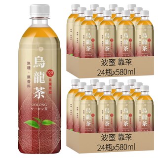 波蜜 靠茶 烏龍茶, 580ml, 48瓶