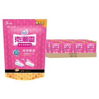 farcent 花仙子 克潮靈 集水袋替換包 檜木香, 540g, 12袋
