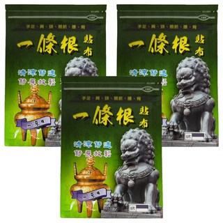 安欣二姑 一條根加強貼布, 3包, 6片