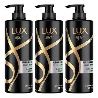 LUX 麗仕 黑曜煥亮洗髮乳 750g 含何首烏黑芝麻精華, 3瓶