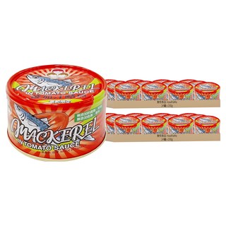 東和食品 HowMaMa 無添加蕃茄汁鯖魚 紅罐, 230g, 48罐
