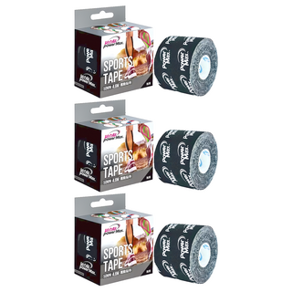 Power Max 運動貼布 多功能防護膠帶 潮流設計 時尚實用 透氣舒適, 3捲, 1入
